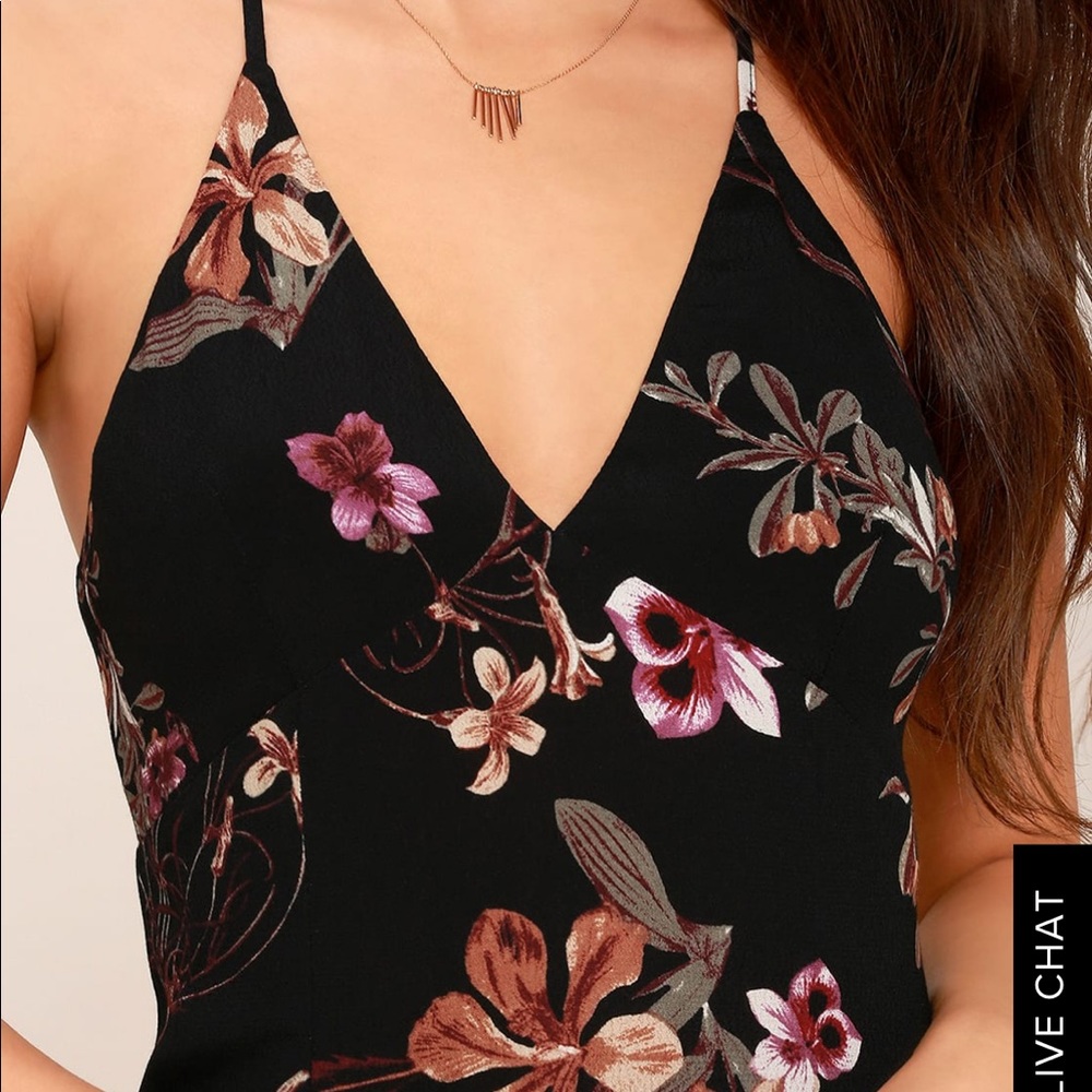 Sugar Land Black Floral Dress
